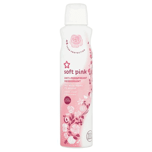 Superdrug 'Soft Pink Less White Residue Antiperspirant'