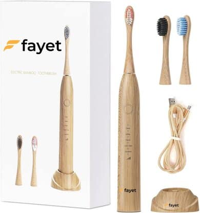 Fayet Bamboo Smart Sonic Electric Toothbrush