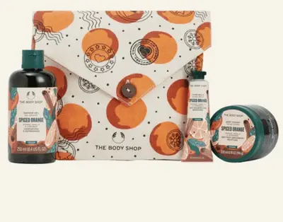 the body shop oranges and stockings spiced orange essentials gift
